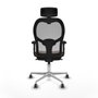 Piqueras y Crespo Chaise de Bureau 2D086G2 Gris Brun foncé