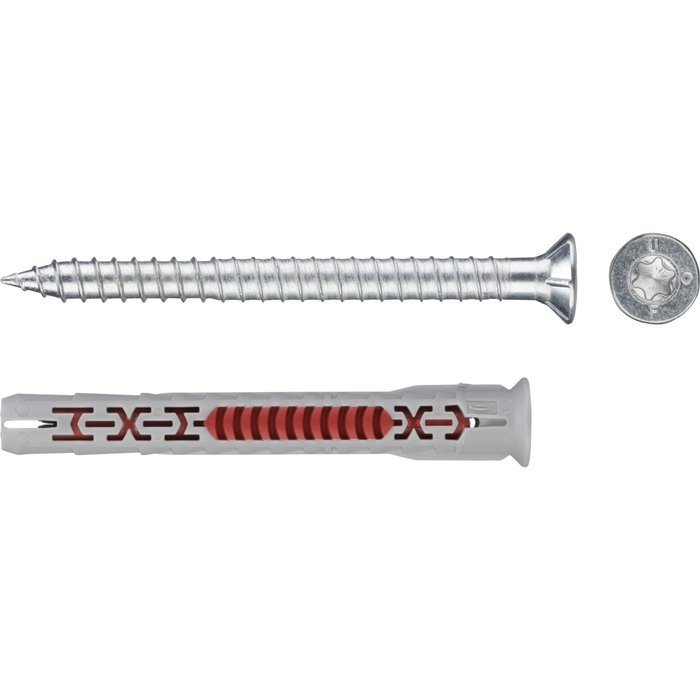 FISCHER Taco Nylon Fur T 10-80 avec Vis To Med - Cheville à Expansion
