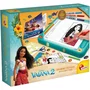 Lisciani Giochi - Table Lumineuse Dessin École de Dessin A4 Disney Vaiana 2 - Kit Créatif Complet avec Pochoirs, Feutres Parfumés et Autocollants pour Enfants dès 5 ans