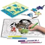Lisciani Giochi - Table Lumineuse Dessin École de Dessin A4 Disney Vaiana 2 - Kit Créatif Complet avec Pochoirs, Feutres Parfumés et Autocollants pour Enfants dès 5 ans