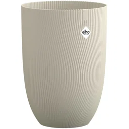 ELHO - Sereh Haut 40 - Pot de fleur haut 50 L - Ø 39 x H 53 cm - Beige - Pour balcon, intérieur et extérieur - En plastique 100% recyclé