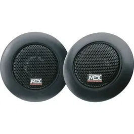 Mtx Audio Tweeters TX225T Néodyme 25mm 4 Ohm 65W RMS 450W Peak, Dôme Soie, Filtres Passifs Inclus pour Haute Fidélité