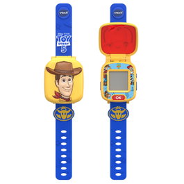 VTech Montre Éducative Interactive Woody Disney avec 4 Jeux, Alarme et Chronomètre, pour Enfants dès 3 Ans