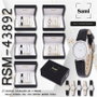 SAMI Montre Ovale Cadran Nacre avec 3 Bracelets