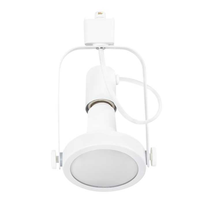 Spot sur rail monophasé E27 blanc sans ampoule