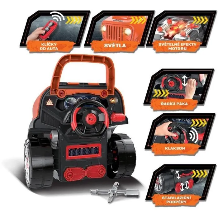 Buddy Toys BGP 5012 - Atelier du mécanicien jouet avec 61 accessoires, sons et lumières - Garage pour enfants 3 ans - 47 x 40 x 39 cm