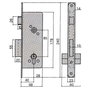UCEM Serrure 5255-hl/40