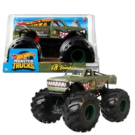 Hot Wheels - Monster Truck à l'échelle 1/24 - Voiture miniature aléatoire - Véhicule jouet pour enfant 3 ans et plus - Réf. FYJ83