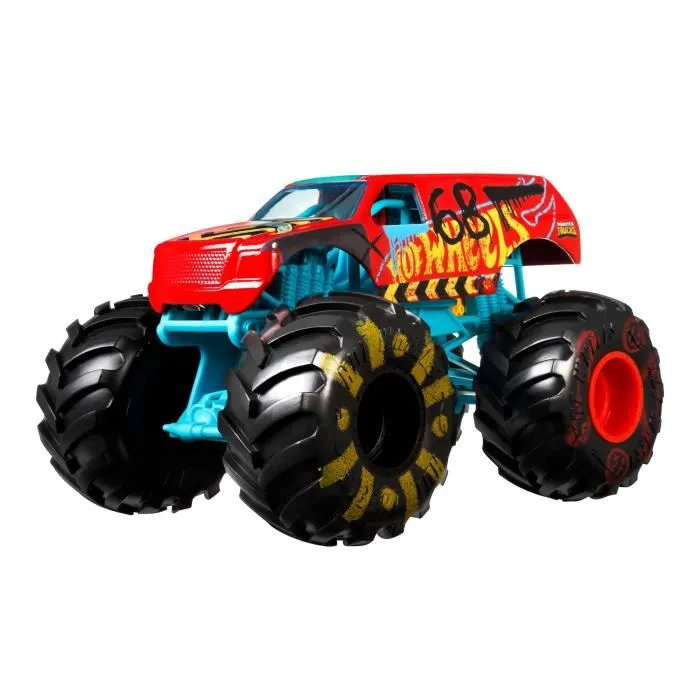 Hot Wheels - Monster Truck à l'échelle 1/24 - Voiture miniature aléatoire - Véhicule jouet pour enfant 3 ans et plus - Réf. FYJ83