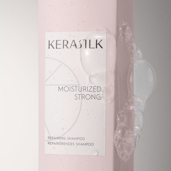 Kerasilk Shampoing Réparateur Fortifiant 250 ml - Cheveux Abîmés, Formule Végétalienne