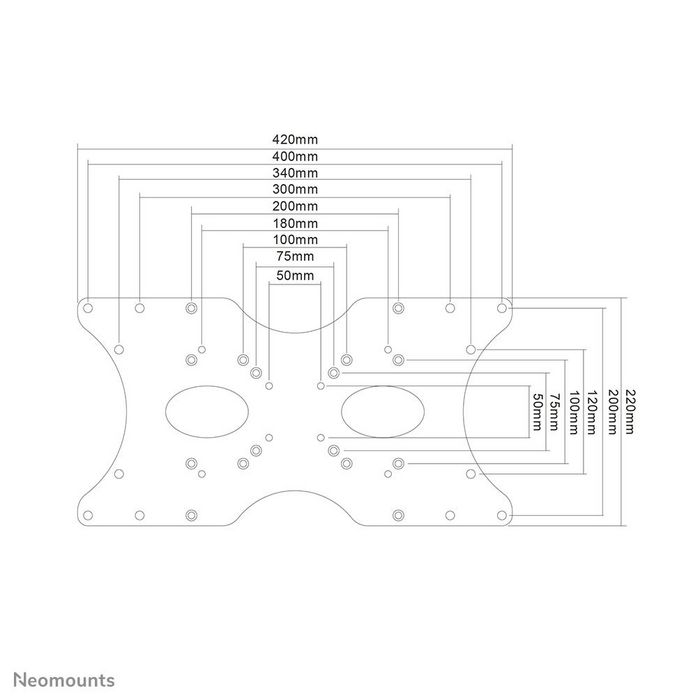 Neomounts FPMA-VESA 200 Adaptateur VESA Acier Argent pour écran jusqu'à 52" (132 cm), Charge maximale 35 kg, Compatible VESA 75x75 à 400x200 Neomounts FPMA-VESA 200 Adaptateur VESA Acier Argent pour écran jusqu'à 52" (132 cm), Charge maximale 35 kg, Compatible VESA 75x75 à 400x200