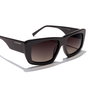 Hawkers Zenith Lunettes de soleil Œil-de-chat unisexe - Monture acétate noire, verres fumés 47 mm