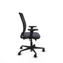 PIQUERAS Y CRESPO Chaise Haches Synchrone/Traslack Gris foncé/Noir sans appui-tête