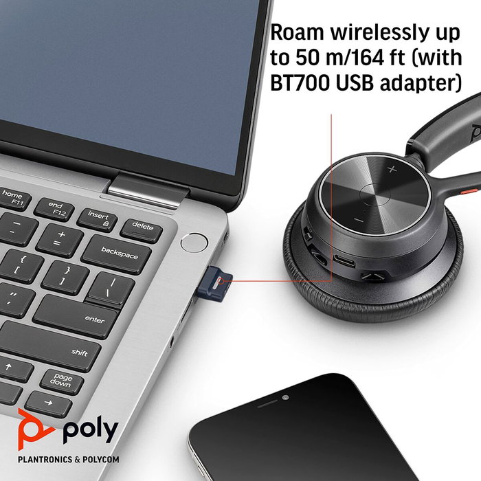 Plantronics/Poly Voyager 4310 Noir avec dongle BT700
