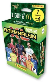 Panini - Blister TCG Adrenalyn Ligue 1 McDonald's 2025/26 - 7 pochettes avec 42 cartes de football