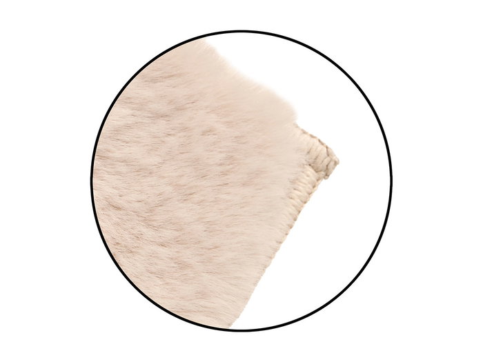 Giftdecor Tapis Rabbit 50x80 cm Beige Clair en Tissu Polyester (Set de 6)