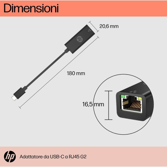 Adaptateur USB-C vers RJ45 HP 4Z534AA#ABB