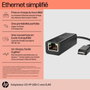 HP Adaptateur USB-C vers RJ45 Gigabit Ethernet G2 - Connexion filaire facile, Plug & Play, pour ordinateur portable et tablette