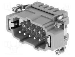HARTING Han® ES Insert de contact mâle 10+PE