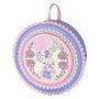 Loungefly Sac à dos Minnie Disney à motif floral, 23 cm, bandoulière réglable rembourrée, détails en dentelle et PU