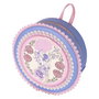 Loungefly Sac à dos Minnie Disney à motif floral, 23 cm, bandoulière réglable rembourrée, détails en dentelle et PU