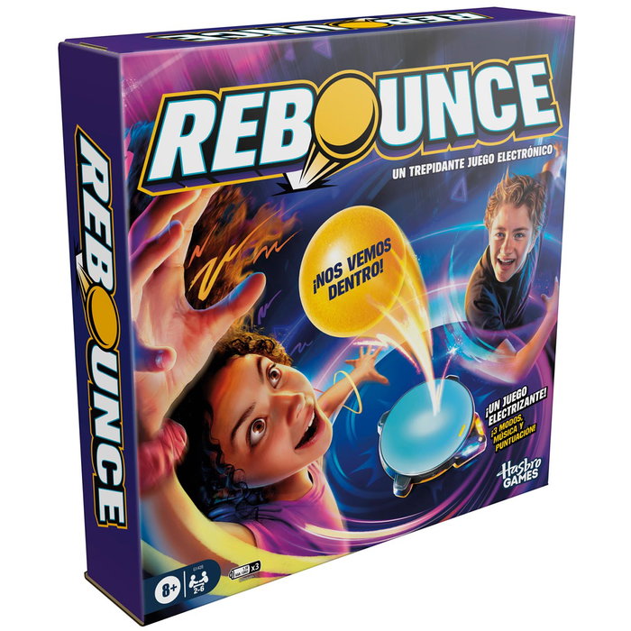 Hasbro Games Rebounce G1428 - Jeu électronique de table pour enfants, 8 ans et plus, langues portugais et espagnol