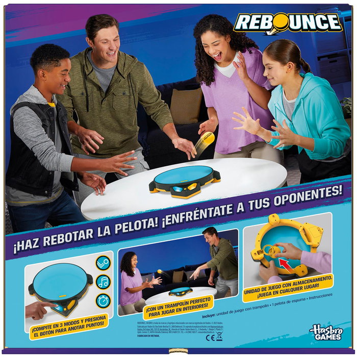 Hasbro Games Rebounce G1428 - Jeu électronique de table pour enfants, 8 ans et plus, langues portugais et espagnol