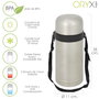 ORYX Thermos en acier inoxydable pour liquides et solides 1L