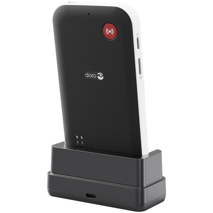 Doro Leva X10 Téléphone Mobile 2.4 Pouces 4G GPS Bluetooth IP54 avec Bouton d'Assistance ClearSound pour Personnes Âgées