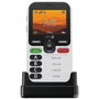 Doro Leva X10 Téléphone Mobile 2.4 Pouces 4G GPS Bluetooth IP54 avec Bouton d'Assistance ClearSound pour Personnes Âgées