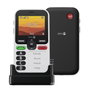 Doro Leva X10 Téléphone Mobile 2.4 Pouces 4G GPS Bluetooth IP54 avec Bouton d'Assistance ClearSound pour Personnes Âgées