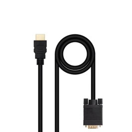 Nanocable Adaptateur HDMI vers VGA 1,8 m Noir