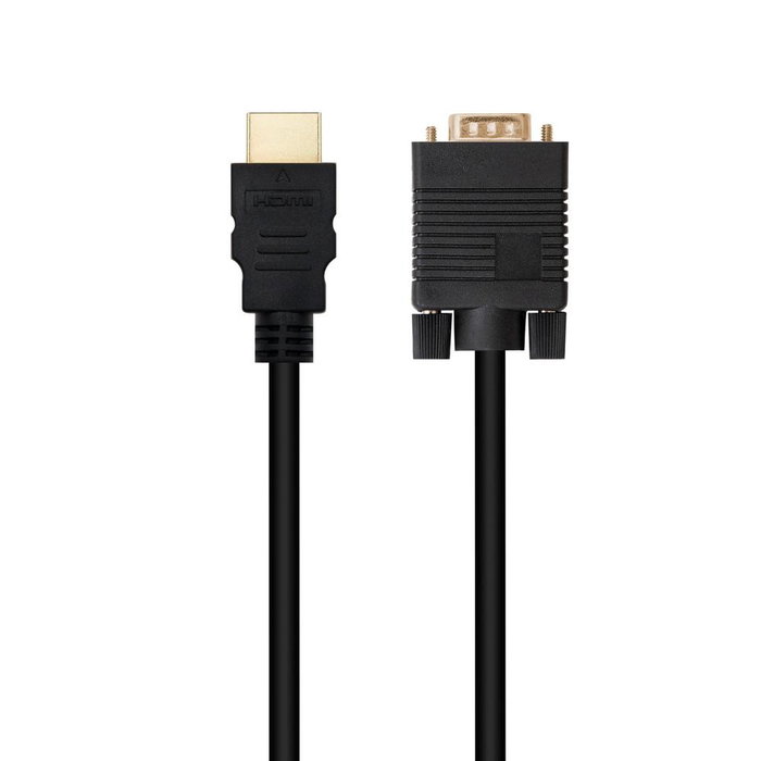 Nanocable Cable Convertisseur HDMI vers VGA 1.8 m Noir - Résolution 1920x1200 Plug and Play