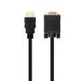 Nanocable Cable Convertisseur HDMI vers VGA 1.8 m Noir - Résolution 1920x1200 Plug and Play