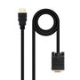 Nanocable Cable Convertisseur HDMI vers VGA 1.8 m Noir - Résolution 1920x1200 Plug and Play
