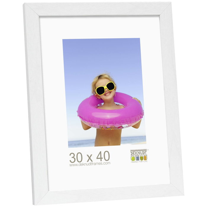 Deknudt S44CF1 Cadre Photo Bois Blanc 30x40 cm Deknudt S44CF1 Cadre Photo Bois Blanc 30x40 cm
