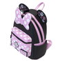 LOUNGEFLY Sac à dos Minnie Mouse Disney Rock the Dots floral - 22.9x11.4x26.7 cm, polyuréthane, réglable, poches multiples