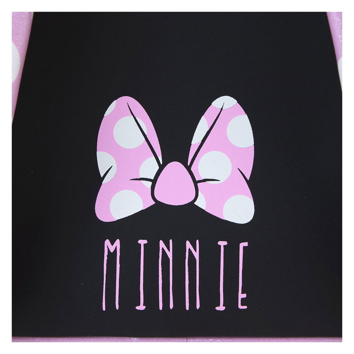 LOUNGEFLY Sac à dos Minnie Mouse Disney Rock the Dots floral - 22.9x11.4x26.7 cm, polyuréthane, réglable, poches multiples