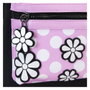 LOUNGEFLY Sac à dos Minnie Mouse Disney Rock the Dots floral - 22.9x11.4x26.7 cm, polyuréthane, réglable, poches multiples