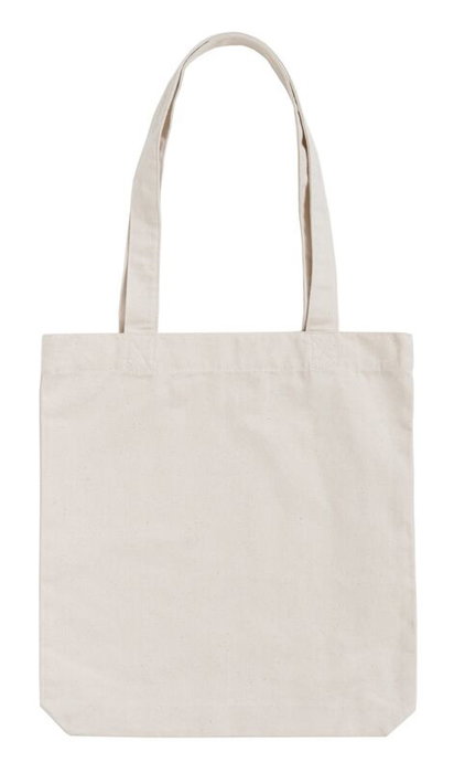 ERIK Sac shopping personnalisé avec anses large, Taille 37x39x10cm, 100% coton recyclé