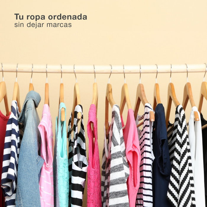 Dovelis Set de 6 perchas madera Dovelis Set de 6 perchas madera