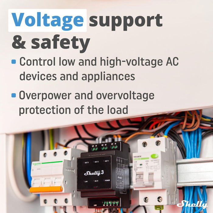 Module relais Shelly DIN PRO 3