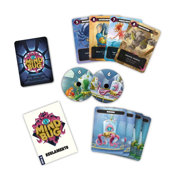 Devir Mindbug Jeu de Cartes - Jeu de Société pour 2 Joueurs, à partir de 8 Ans, 20 Minutes, Langue Espagnole Devir Mindbug Jeu de Cartes - Jeu de Société pour 2 Joueurs, à partir de 8 Ans, 20 Minutes, Langue Espagnole
