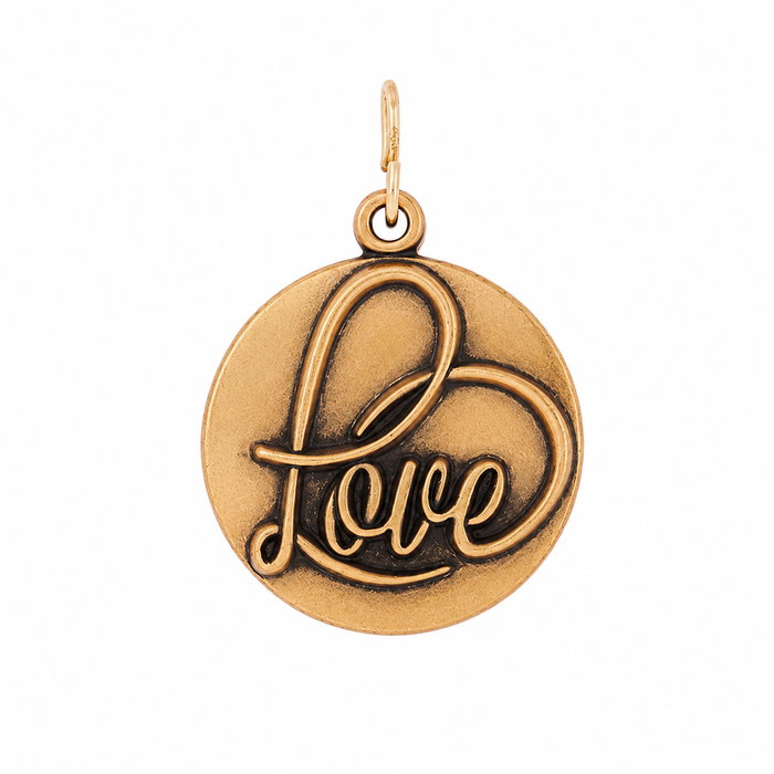 Alex And Ani Charm Love finition vieillie doré Alex And Ani Charm Love finition vieillie doré