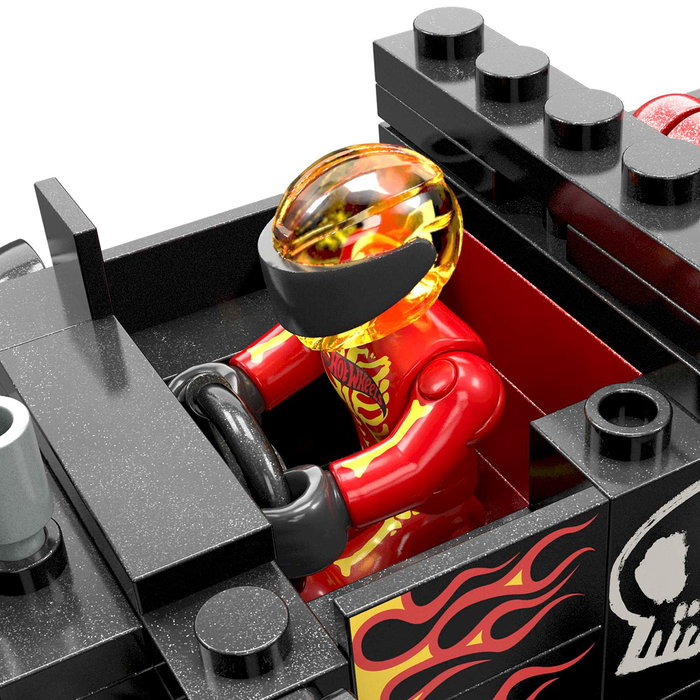 MEGA Construx Hot Wheels Monster Trucks Piste Bone Shaker HKF87 - Jeu de construction avec accessoires - Pour enfants de 5 ans et plus