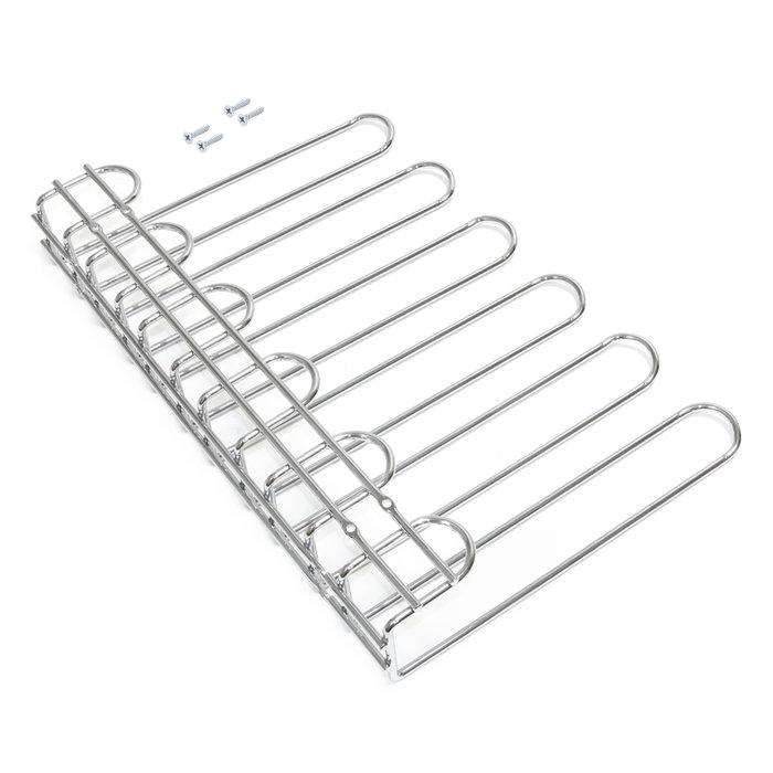 Emuca Porte-verres pour meubles Supra 5 rangées, longueur 320mm, Acier, Chromé Emuca Porte-verres pour meubles Supra 5 rangées, longueur 320mm, Acier, Chromé