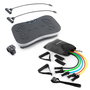 Pack Set de Bandes de Résistance avec Accessoires et Guide d´Entraînement et Plate-forme d'Entraînement par Vibrations avec Acce