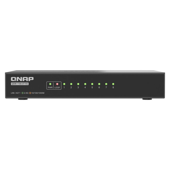 Qnap QSW-1108-8T-R2 Switch 8 ports 2,5 GbE Noir