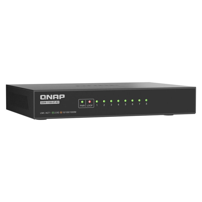 Qnap QSW-1108-8T-R2 Switch 8 ports 2,5 GbE Noir