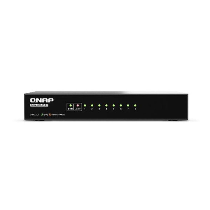 Qnap Switch QSW-1108-8T-R2 8 Ports 2.5GbE Non Géré Plug and Play Silencieux Qnap Switch QSW-1108-8T-R2 8 Ports 2.5GbE Non Géré Plug and Play Silencieux
